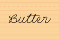 Butter Typeface