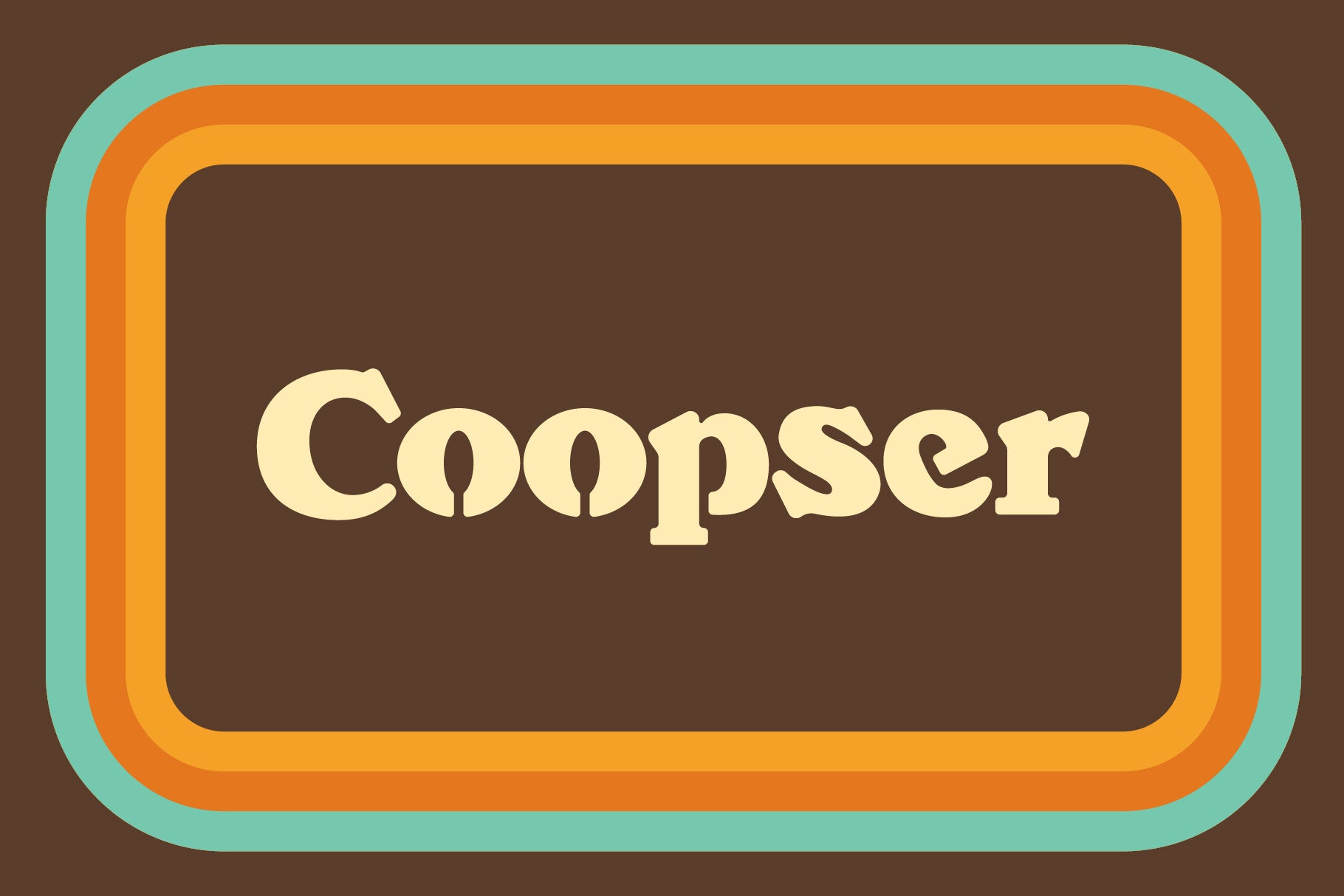 Coopser Typeface