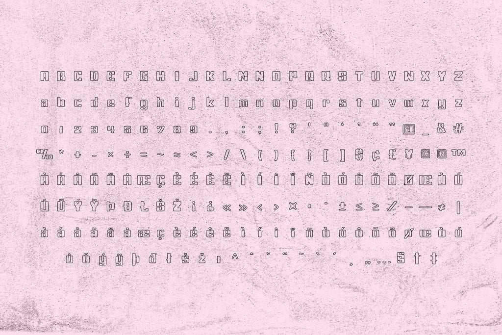 Jack Squat Typeface