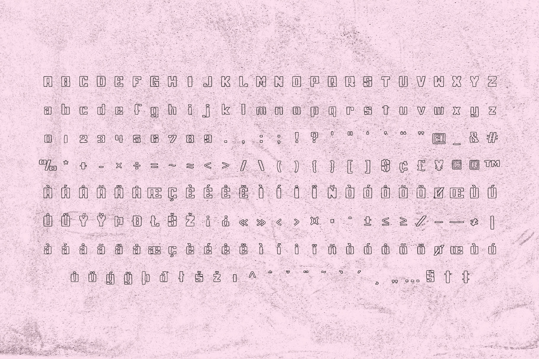 Jack Squat Typeface