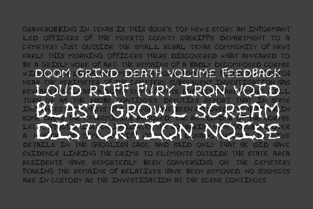 Metal Ink Typeface