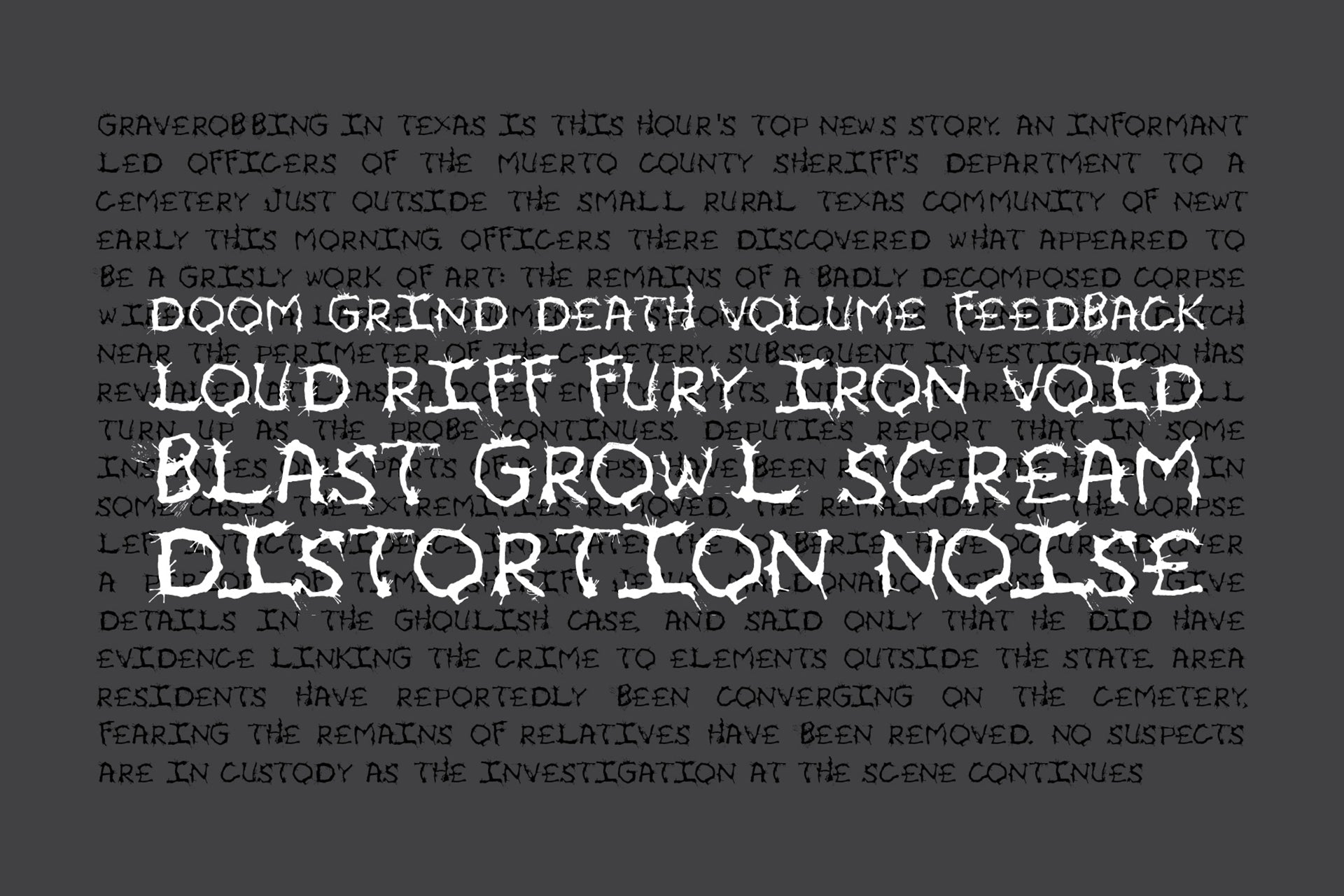 Metal Ink Typeface
