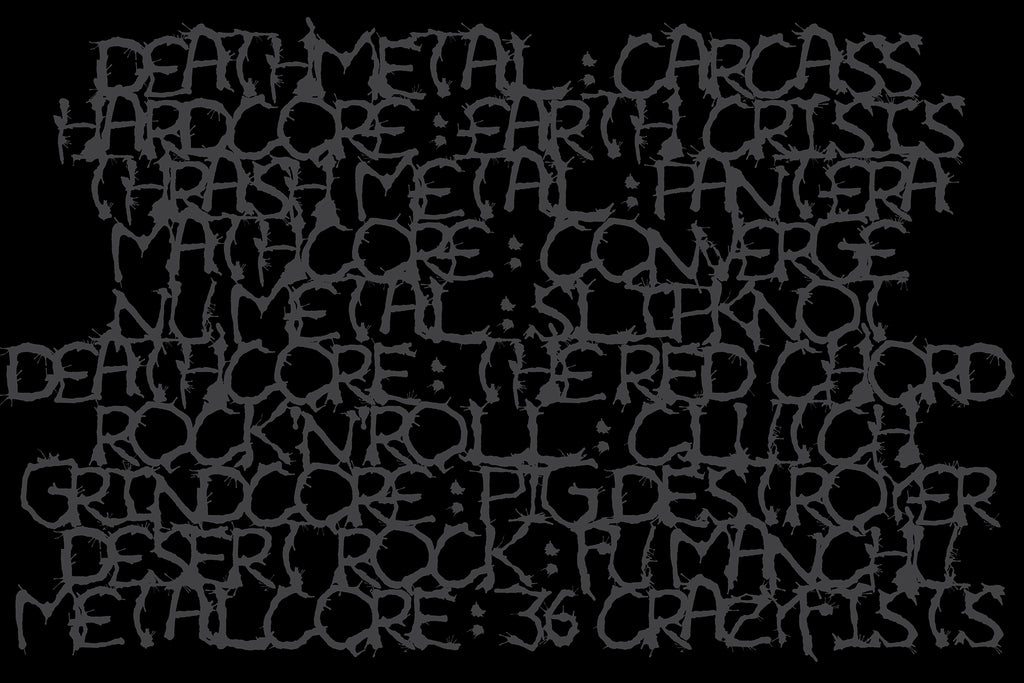 Metal Ink Typeface