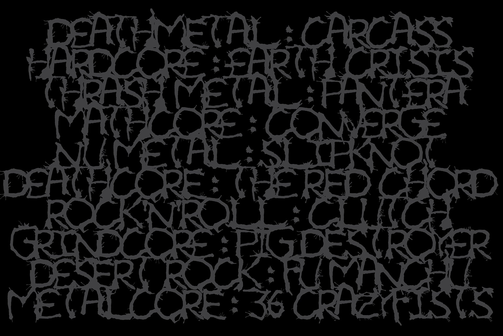 Metal Ink Typeface