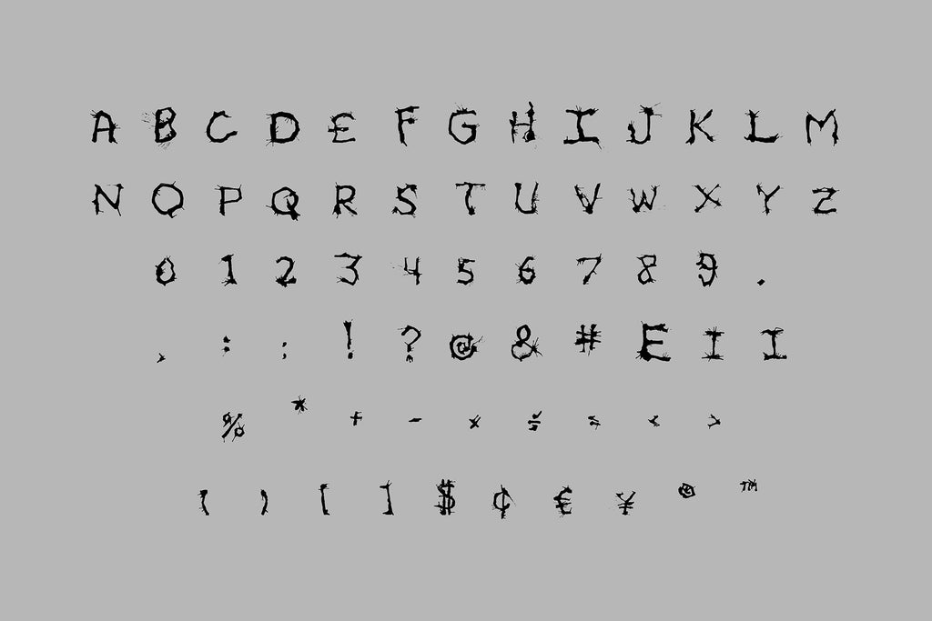 Metal Ink Typeface