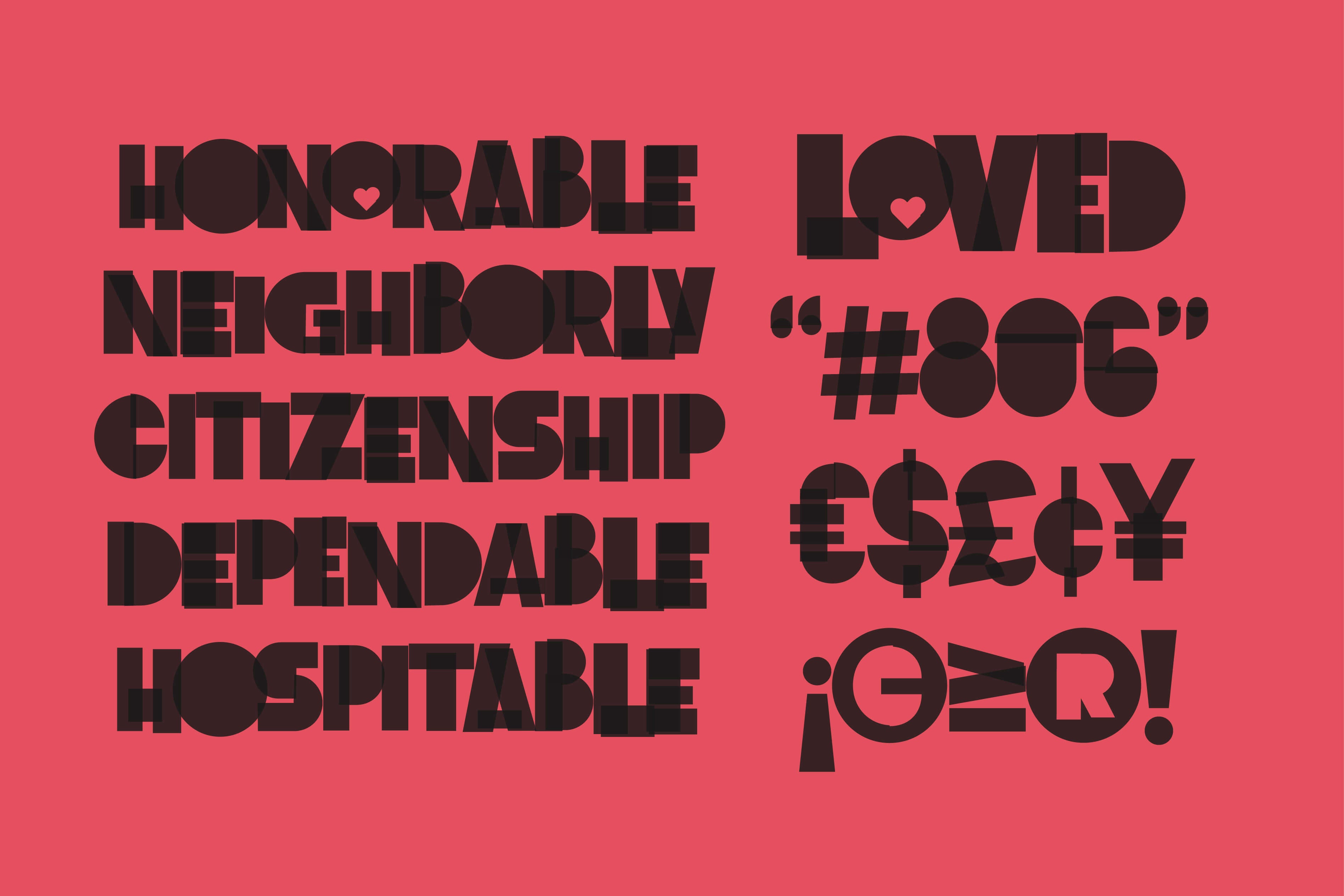 Neighbor Typeface