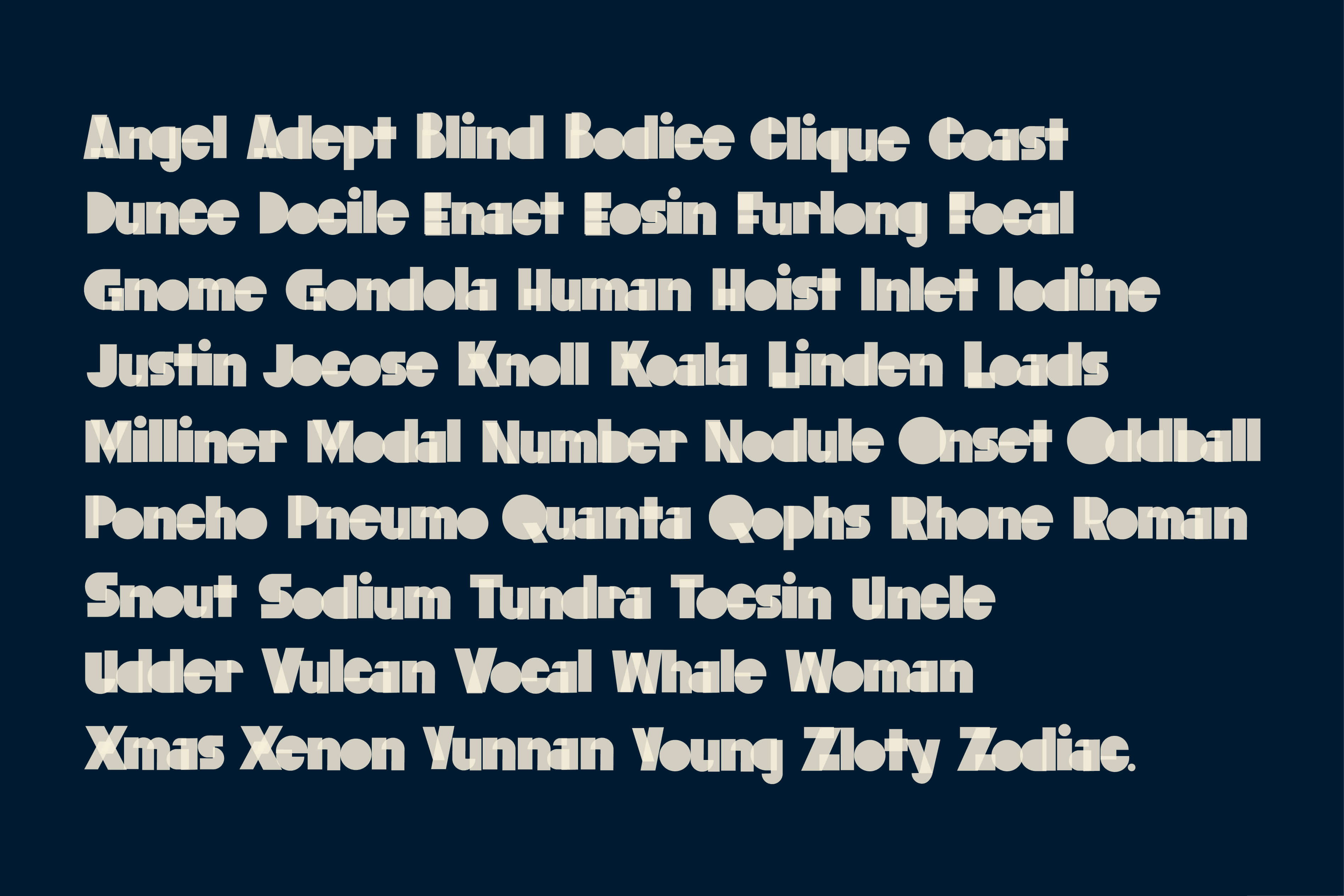 Neighbor Typeface