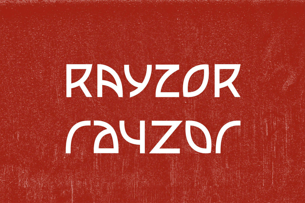 Rayzor Typeface