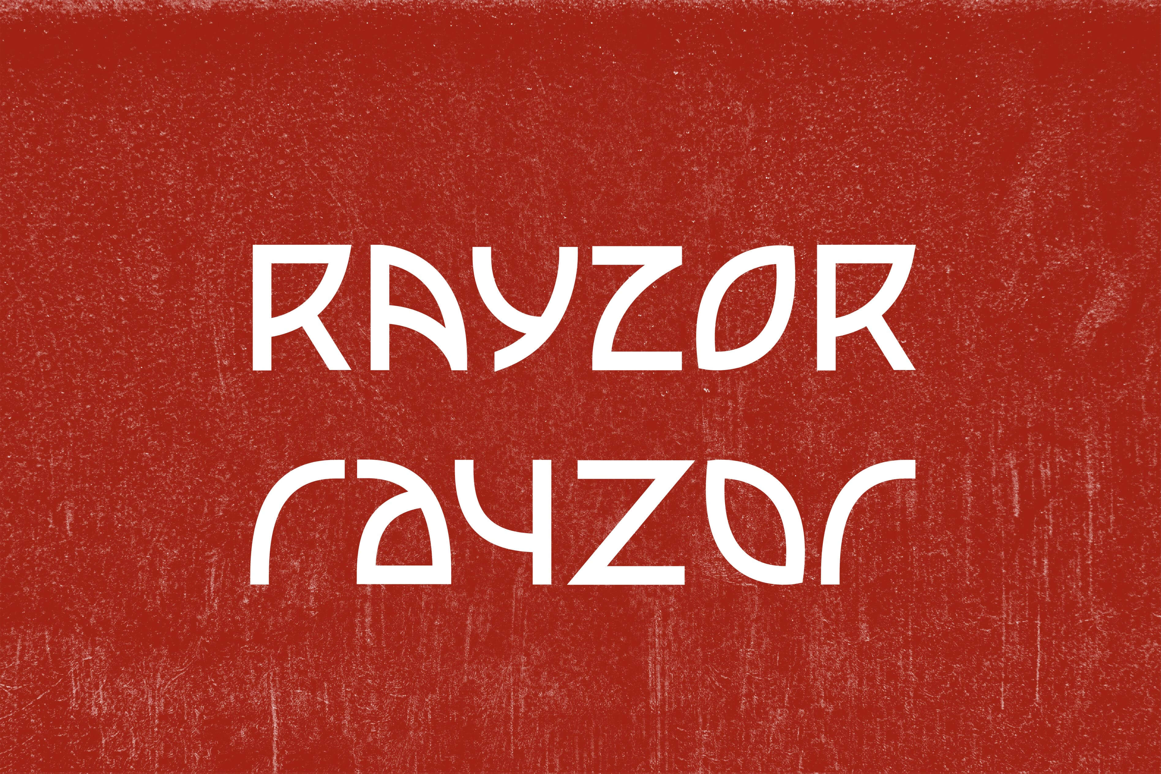 Rayzor Typeface
