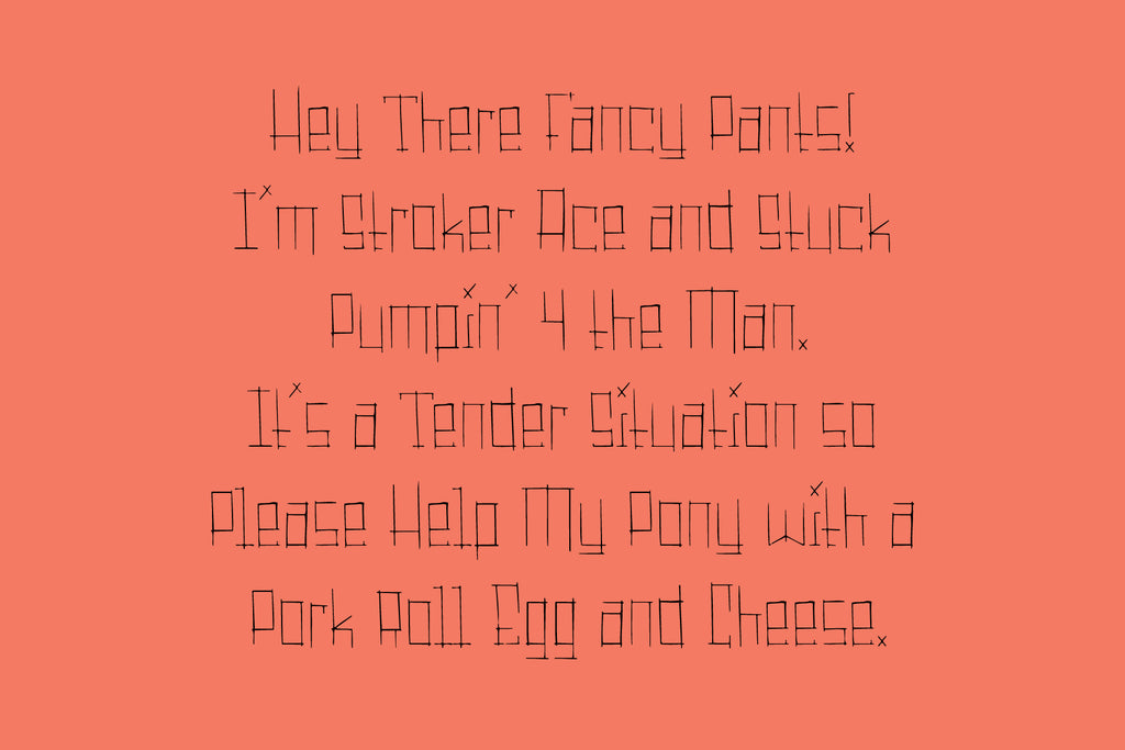 Sticks Typeface