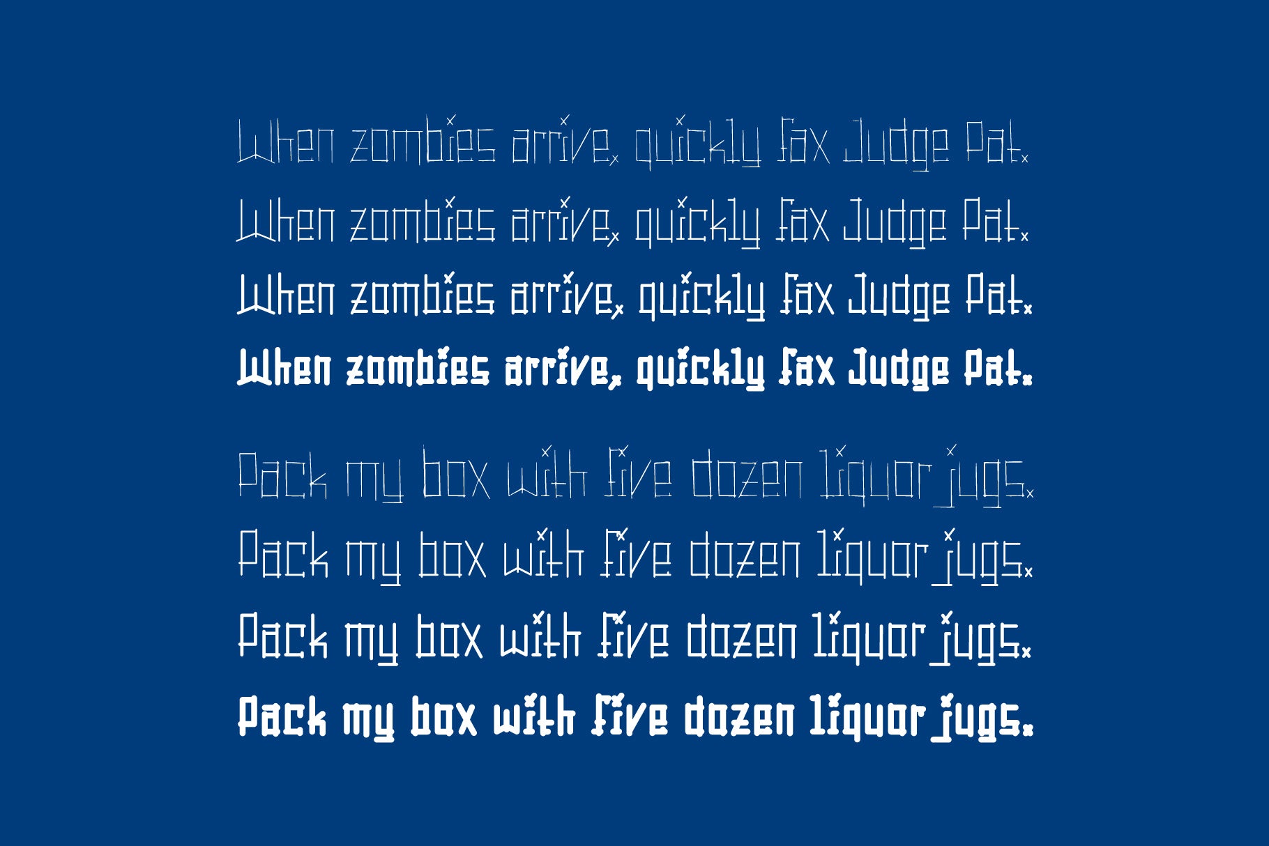 Sticks Typeface