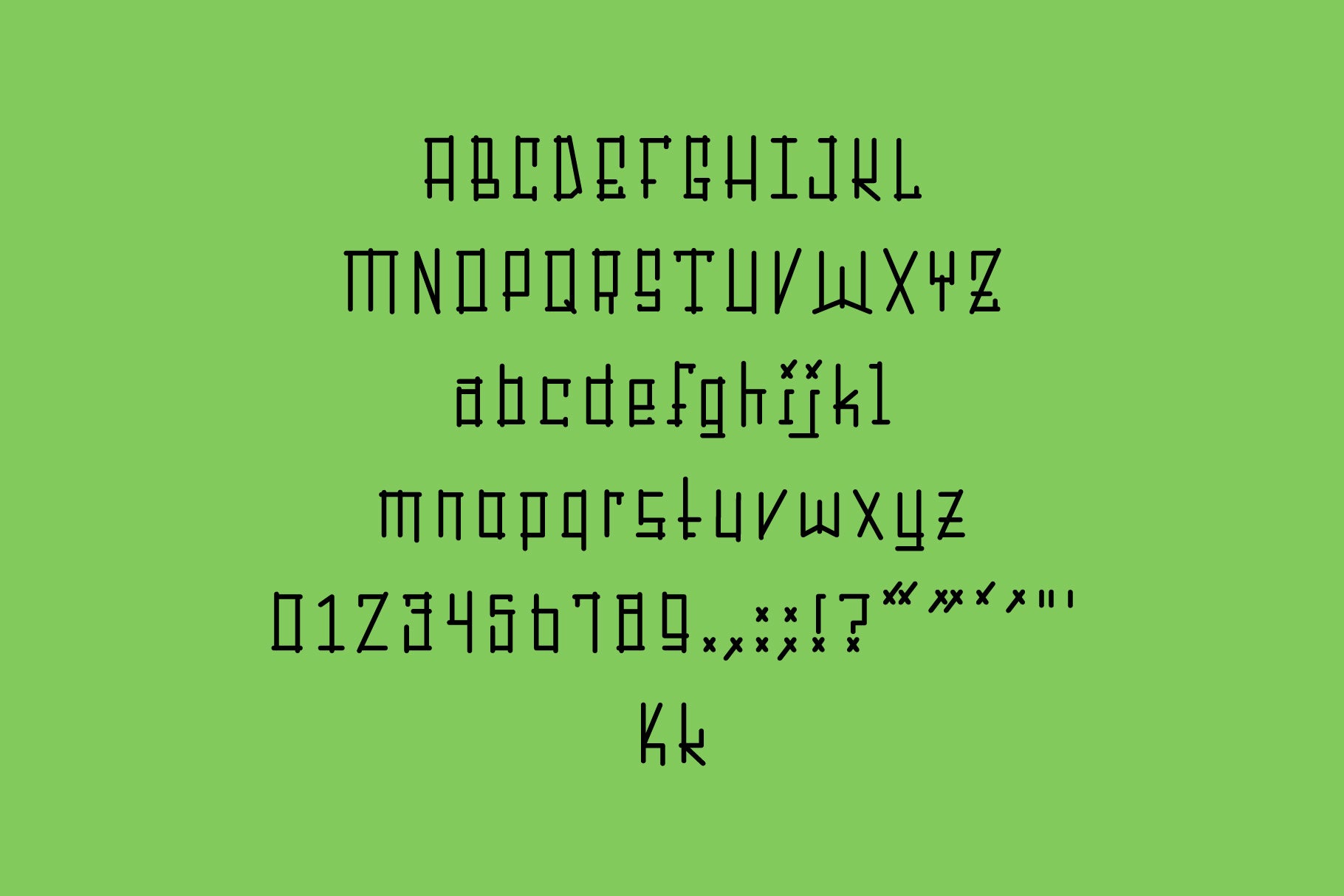 Sticks Typeface