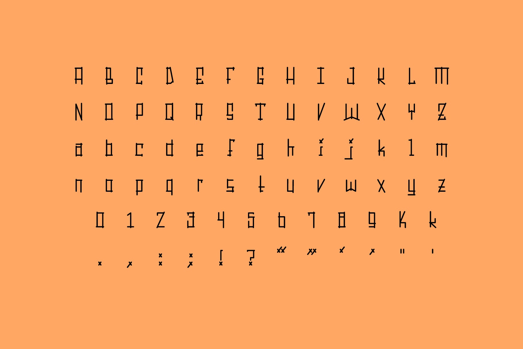 Sticks Typeface