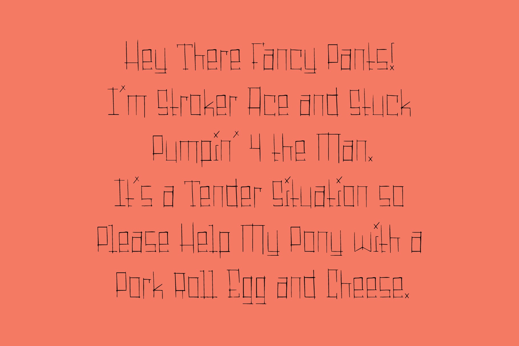 Sticks Typeface