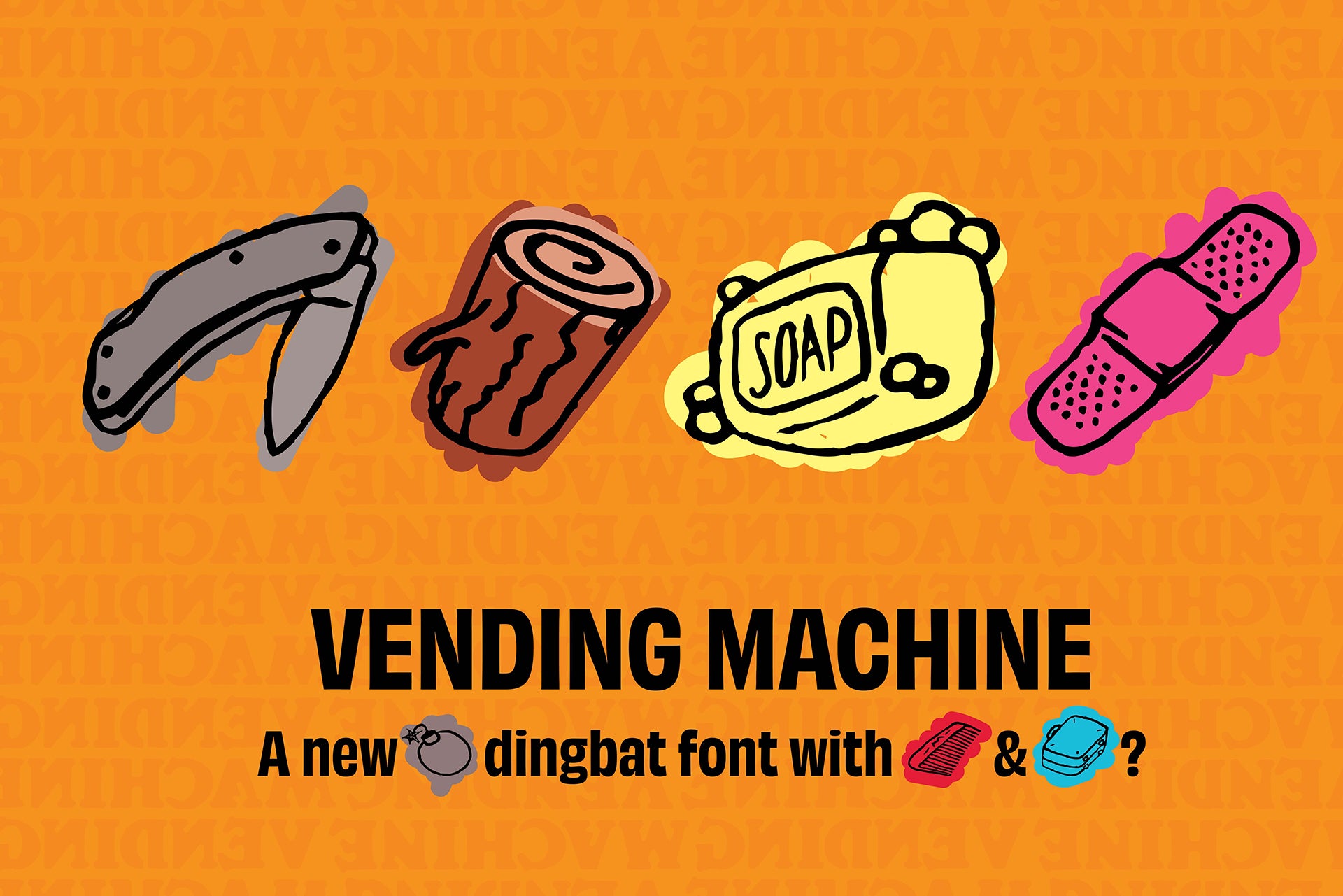 Vending Machine Dingbat Font