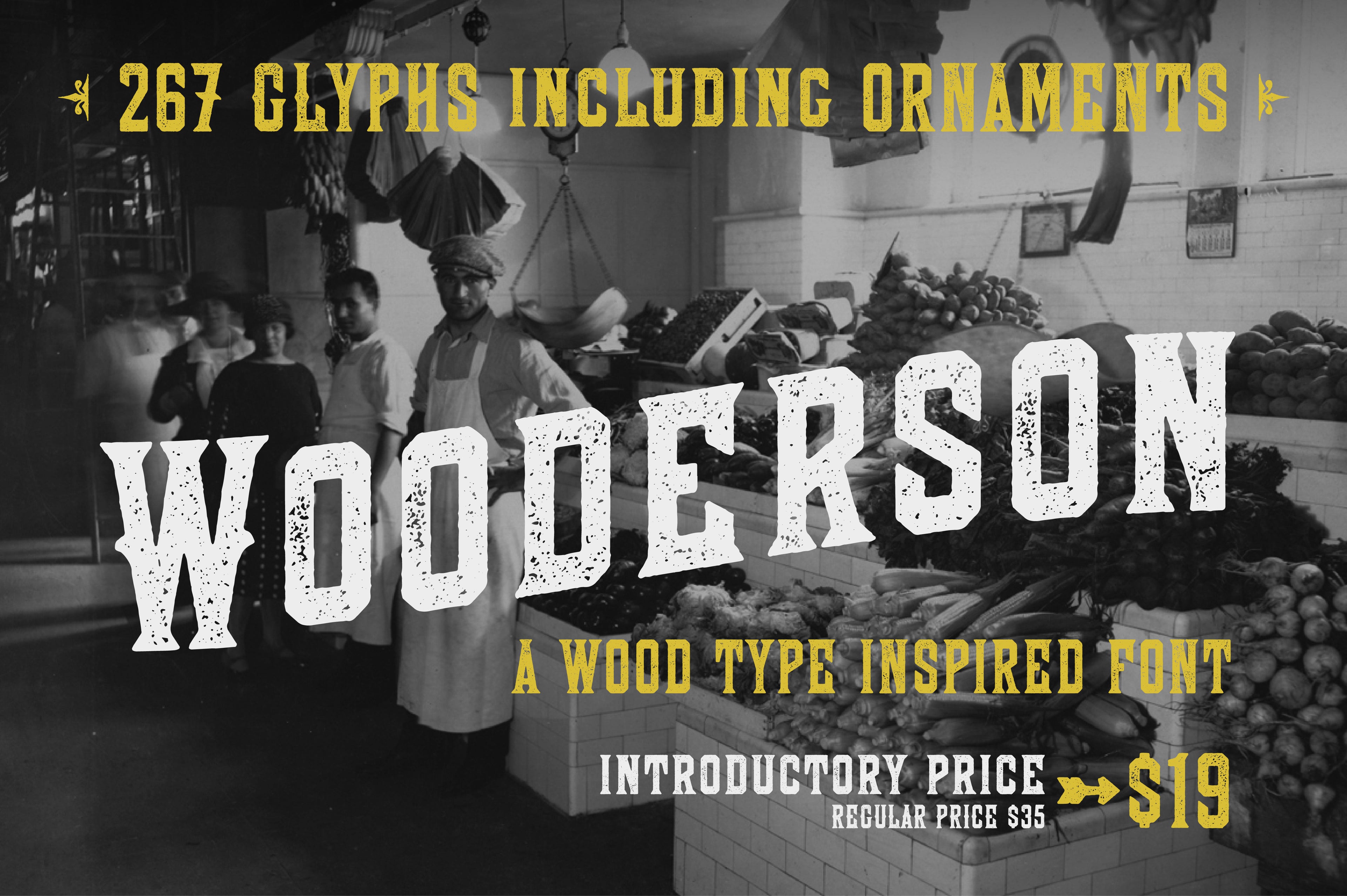 Wooderson: A Woodblock Typeface